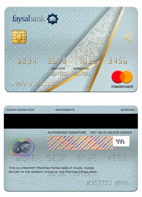 Pakistan Faysal bank mastercard